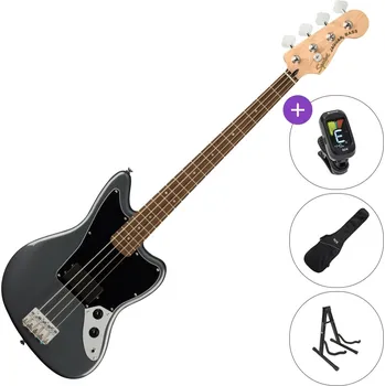 Baskytara Fender Squier Affinity Series Jaguar Bass SET Charcoal Frost Metallic Elektrická baskytara