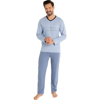 Pánské pyžamo Pánské pyžamo 495/51 REGINA – Pohodlí a styl Barva/Velikost: modrá světlá / L