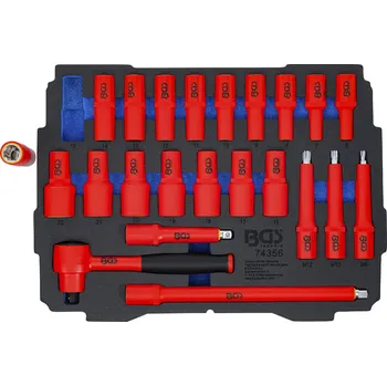 Sada nářadí BGS 74356, Pěnová vložka pro BGS boxy: sada nářadí VDE | 23dílná