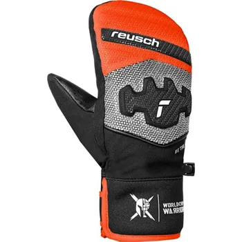 Reusch lyžařské rukavice Worldcup Warrior Prime R-TEX® XT Junior Mitten 2025/2026 Šedá 6 Dětské