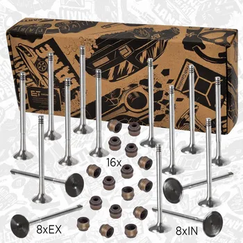 Ventil motoru Sada ventilů, sací/výfukový ventil ET ENGINETEAM VS0014