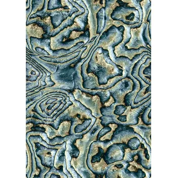 Tapeta Vliesová tapeta, modro-béžový mramor, abstrakt 0,53 x 10,05 m / Tapety na zeď Mona 81692 Marburg