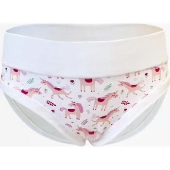 Gina Kalhotky klasické dívčí 20028P Barva/Velikost: bílá, cukrová / 116/122