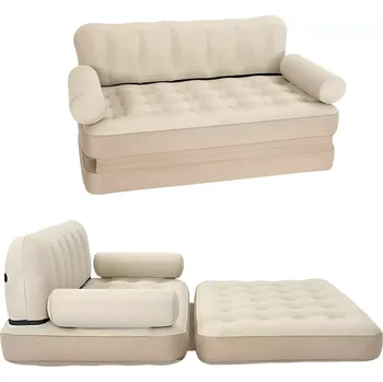 Pohovka nafukovací dvoulůžková rozkládací sofa 5v1 – pohovka, lenoška a postel do domu, na zahradu i k vodě