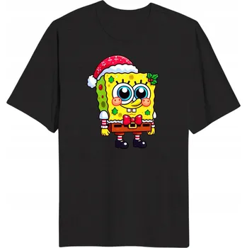 TRIČKO PÁNSKÉ SPONGE BOB VÁNOCE JEŽÍŠEK DÁREK SVÁTKY XL