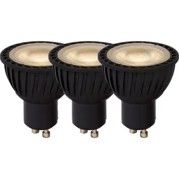 Lucide LED žárovka - Ø 5 cm - stmívatelná - GU10 - 3x5W 3000K - Černá