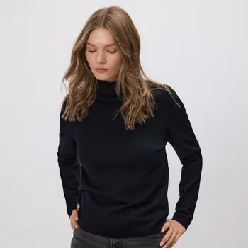 Dámský svetr Reserved - Rolák s viskózou - černý - 270GV-99X - 270GV-99X-XS