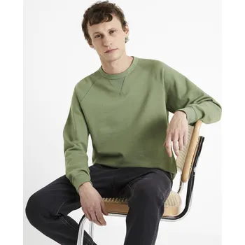 Pánská mikina Celio Mikina Debiais - Pánské Celio kaki 2070441