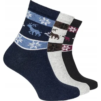 Pánské ponožky 3 X Pánské Ponožky z vlny alpaky 9184 vel. 39-43