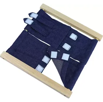 Dřevěná hračka Didaktická hračka Zapínací rám - suchý zip