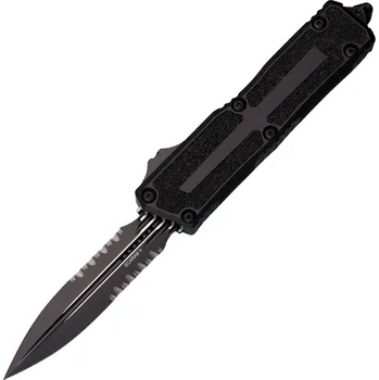 kapesní nůž Microtech SCARAB II GEN III D/E ČERNÝ ČÁSTEČNĚ ZOUBKOVANÝ TAKTICKÝ 1280-2T