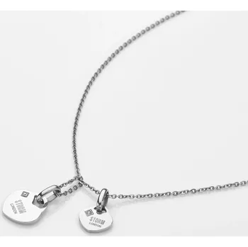 Náhrdelník STORM Double Heart Necklace Silver