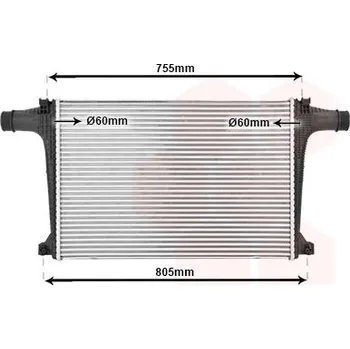 Chladič motoru Chladič turba VAN WEZEL 03014706