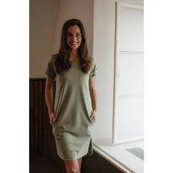 Běžecké oblečení Šaty zelené - Voda Barva: khaki, Velikost: XL