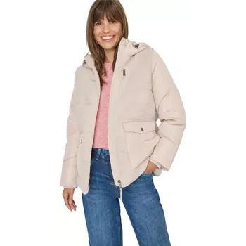Dámská béžová medvídková bunda Cecil s kapucí 202097 světlá káva velikost L
