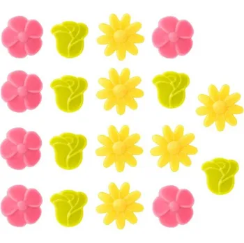 Čokoláda Čokoládová dekorace Mini kytičky 18ks