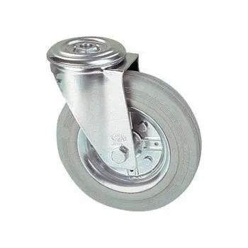 Pojezdové kolečko LGB 080/QR Otočné kolo s šedou obručí s otvorem 0221094