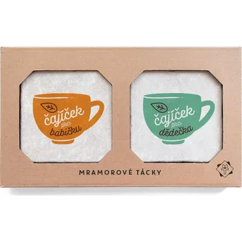 Digitální fotoaparát Mramorový tácek - Čajiček pro babičku a dědečka