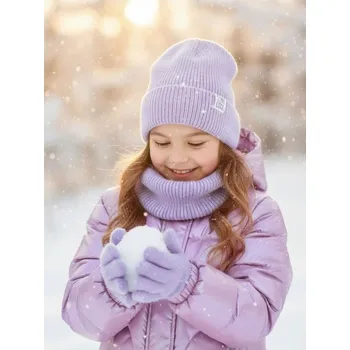 Čepice Sinsay - Sada: Čepice, nákrčník a rukavice - levandulová - 029FU-04X - 029FU-04X-S