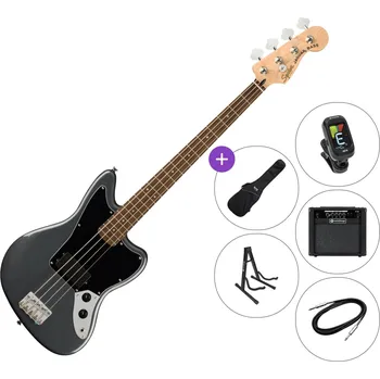 Baskytara Fender Squier Affinity Series Jaguar Bass SET 2 Charcoal Frost Metallic Elektrická baskytara