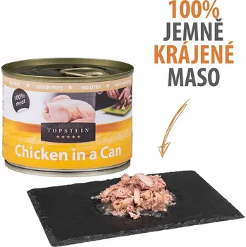 Krmivo pro psa Topstein Kuře v plechu 200 g