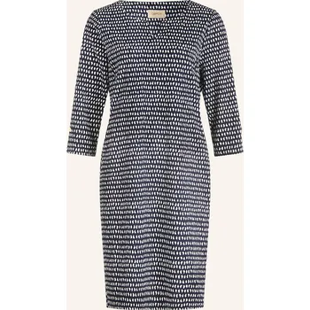 Dámské šaty Cartoon Dámské Šaty S 3/4 Rukávem, tmavě modrá / bílá, 34