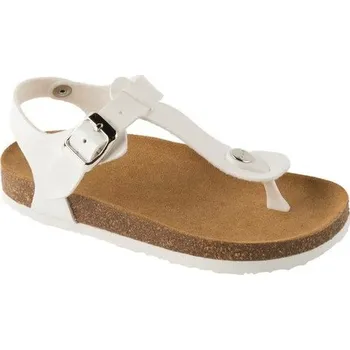 Chlapecké sandály Scholl BOA VISTA KID dětské zdravotní sandály bílé s Bioprint stélkou