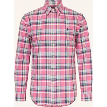 Pánská košile Polo Ralph Lauren Pánská Košile Custom Fit, růžová / světle...