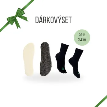 Vložka do bot DÁRKOVÝ ZIMNÍ SET ZAHŘEJ SE Naboso ponožky a vlněné premium vložky do bot