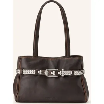 Kabelka Liebeskind Dámská Kabelka Nori S Cvočky, tmavě hnědá, one size