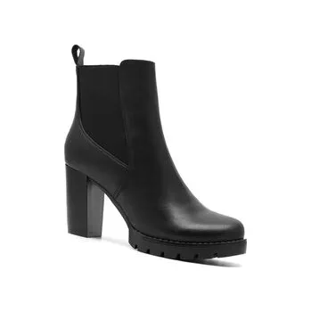 Dámské kozačky Jenny Fairy Polokozačky WS5068-04 Černá 39