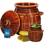KOTARBAU Kameninový sud s víkem hnědý