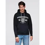 Pánská mikina s kapucí Ombre Ombre černá | bílá 3472069