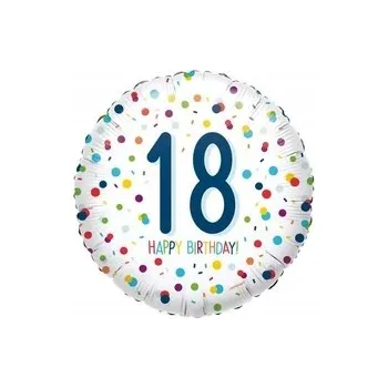 Balónek Fóliový balónek Osmnáctka 18. narozeniny - 43 cm