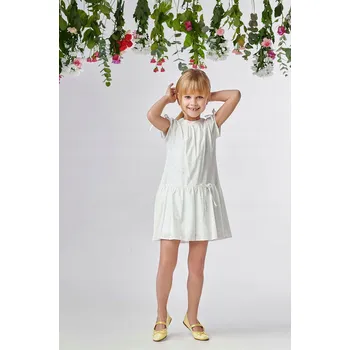 Dámské šaty Dětské rovné šaty Al-Da v délce k lýtkům polyester velikost 128