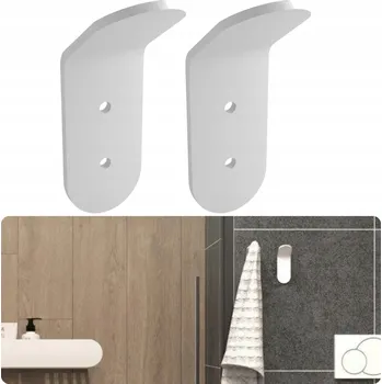 Věšák Háček na hmoždinky NewOps bílý