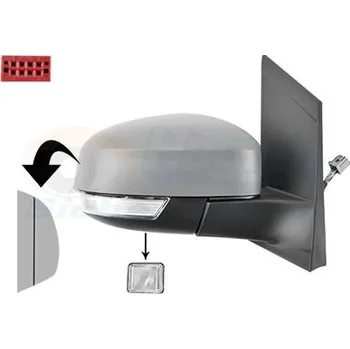 Auto zrcátko Vnější zpětné zrcátko VAN WEZEL 1866828