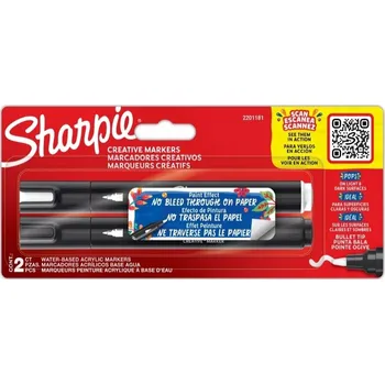SHARPIE SADA AKRYLOVÝCH POPISOVAČŮ FIXY Akrylové fixy, 2 ks