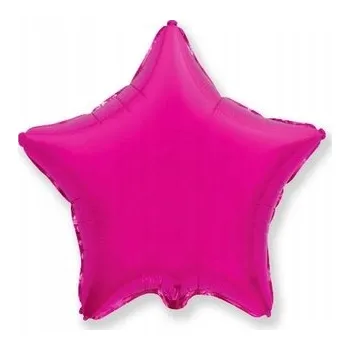 Balónek Fóliový balónek Hvězda Růžová Fuchsia 18" - 45 cm Flexmetal
