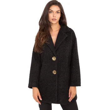 Dámský kabát Maya dámský kabát černý klasický bez kapuce 217447 univerzální velikost