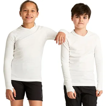 KIPSTA Dětské spodní termo triko s dlouhým rukávem bezešvé Keepdry 14 LET BÉŽOVÁ|BÍLÁ
