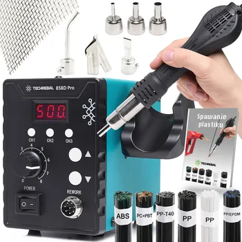 Páječka Svářečka plastů Horkovzdušná pájecí stanice Techrebal 858D Pro