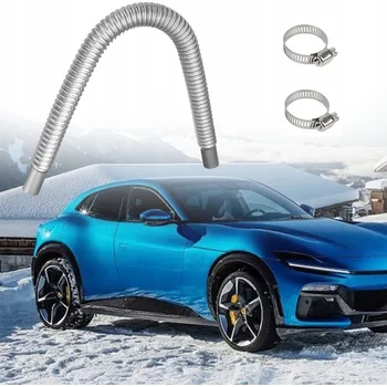 Ventilátor topení a klimatizace TRUBKA PRO VÝFUK VÝFUKOVÝCH PLYNŮ NEZÁVISLÉHO TOPENÍ 2,5 CM NEREZOVÁ OCEL 60 CM