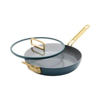 Pánev GreenPan Nepřilnavá keramická pánev s poklicí, Stanley Tucci, Ø 30 cm, tmavě zelená CC007794-004