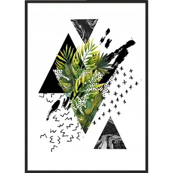 Obraz OBRAZ PLAKÁT V RÁMU 33x43 cm Listy P799