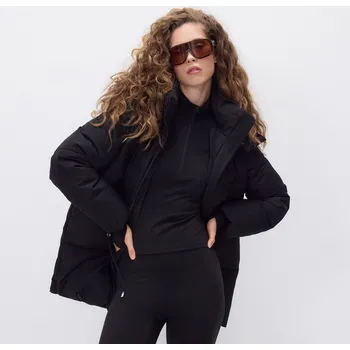 Reserved - Prošívaná bunda s odepínací kapucí - černý - WU641-99X - WU641-99X-XL