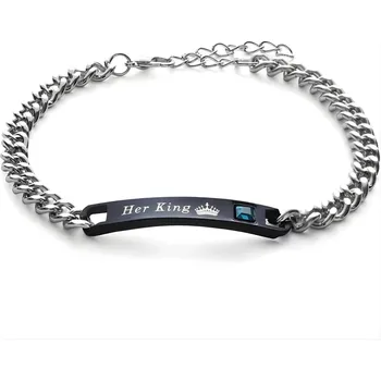 Náramek IZMAEL Pánský náramek HK 38981 Stříbrná/21,5 + 5cm KP38981