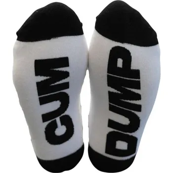 Pánské ponožky Ponožky Mister B Sport Socks Cum Dump 38–41, bílé bavlněné ponožky