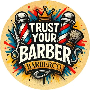 samolepka Barber samolepka BARBERCO Trust your Barber