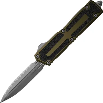 kapesní nůž Microtech SCARAB II GEN III D/E APOCALYPTIC FULL SERRATE OD GREEN 1280-12APOD